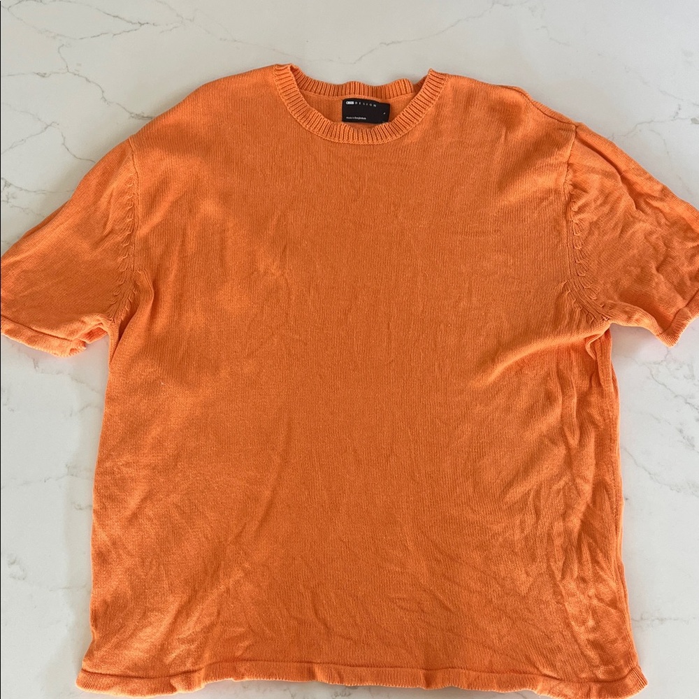 ASOS Vibrant Orange Short Sleeve Tee